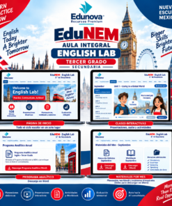 EduNEM Aula Integral | Inglés Tercer Grado de Secundaria NEM · English Lab A1 Consolidado · Ciclo Escolar 2026-2027 4 Imagen 1 356