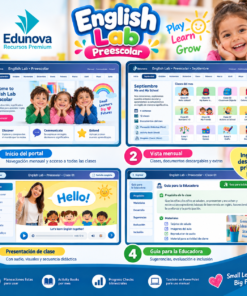 English Lab Preescolar 1°, 2° y 3° Grado | Inglés Interactivo con Planeaciones, Clases y Recursos 5 Imagen 1 358