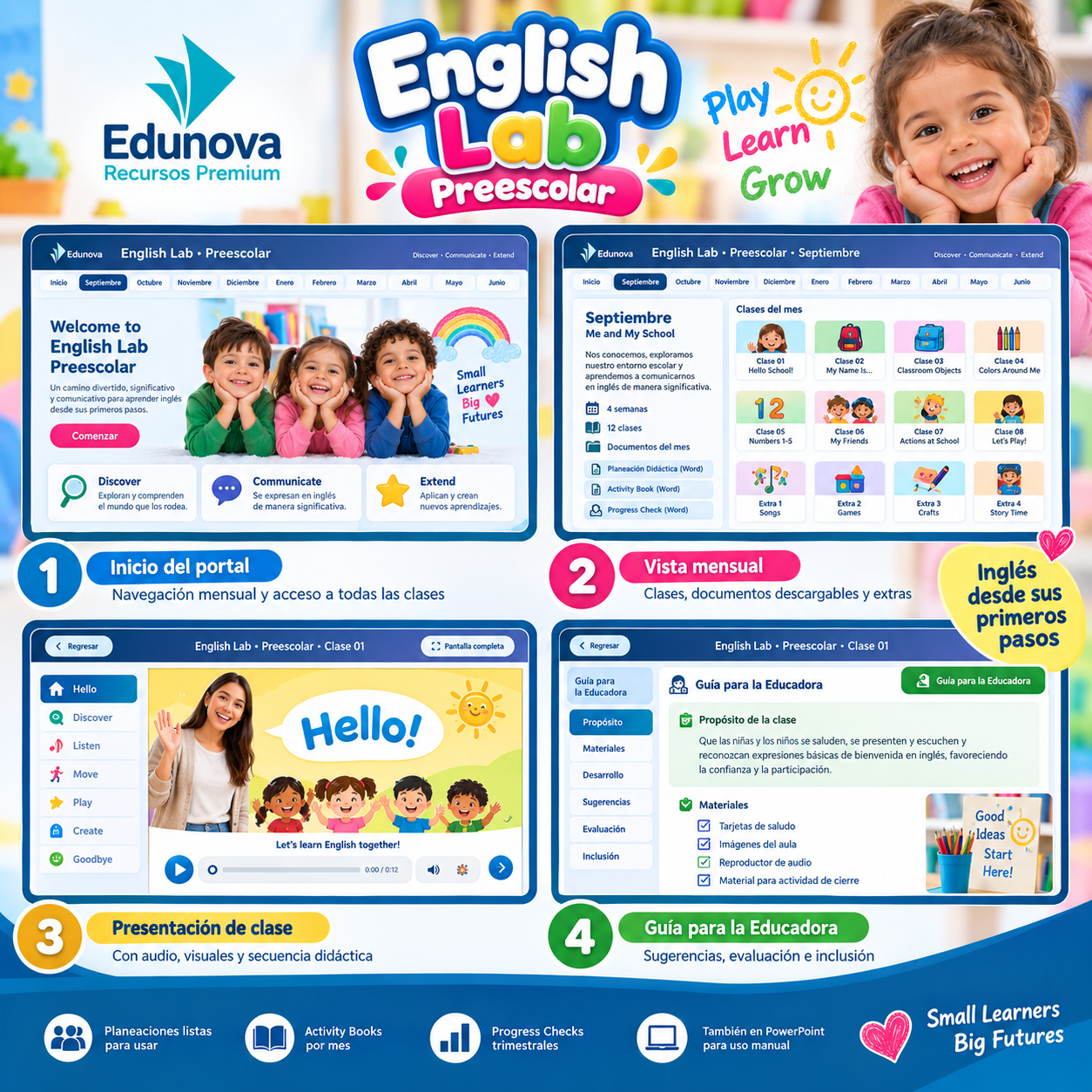 English Lab Preescolar 1°, 2° y 3° Grado | Inglés Interactivo con Planeaciones, Clases y Recursos 2 English Lab Preescolar 1°, 2° y 3° Grado | Inglés Interactivo con Planeaciones, Clases y Recursos - Imagen 2
