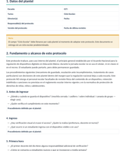 EduKIT Escuela sin Celular para Secundaria | Protocolos, Formatos, Carteles y Actividades 9 Imagen 1 367