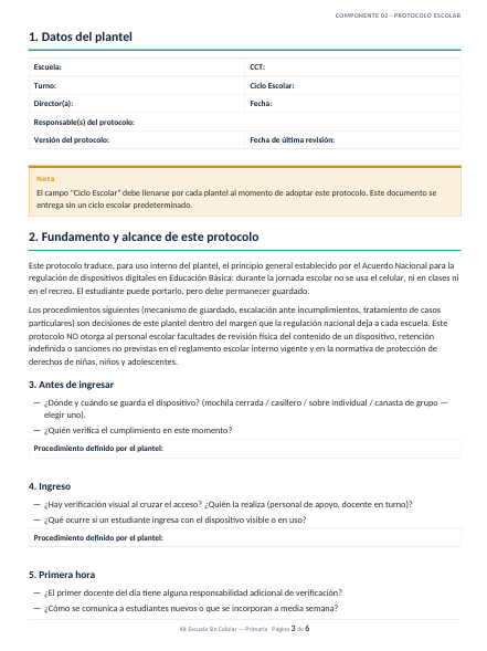 EduKIT Escuela sin Celular para Primaria | Protocolos, Formatos, Carteles y Actividades 2 EduKIT Escuela sin Celular para Primaria | Protocolos, Formatos, Carteles y Actividades - Imagen 2