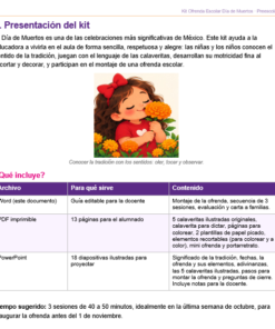 Kit Día de Muertos para Preescolar | Ofrenda Escolar y Actividades 9 Imagen 1 370