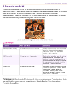 Kit Día de Muertos para Secundaria | Ofrenda Escolar, Calaveritas y Actividades 8 Imagen 1 372