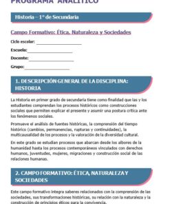 Historia 1° Secundaria Planeación Premium Anual 12 Imagen 1 42