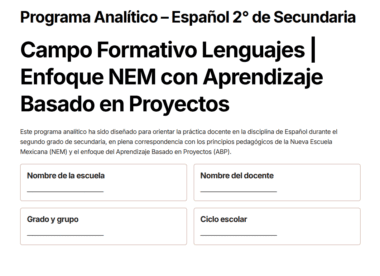 Planeaciones NEM con Aprendizaje Basado en Proyectos para Español ...