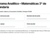 Planeaciones NEM con Enfoque STEAM para Matemáticas Tercer Grado de Secundaria | Word Editable 9 Plantilla para un programa de matemáticas de secundaria en español con espacios para rellenar el nombre de la escuela, el nombre del profesor, el curso y el grupo, y el año escolar, con un enfoque STEAM para el pensamiento matemático avanzado.