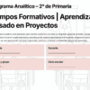 Planeaciones NEM por Proyectos 2.º de Primaria | Todos los Campos Formativos | Word Editable 13 Un formulario titulado