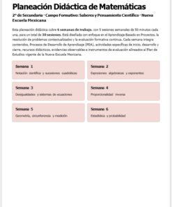 Un documento titulado 
