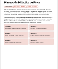 Un documento titulado 