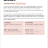 Documento de planificación de una clase de inglés de 2º de secundaria, que muestra una visión general con el recuento de sesiones, los temas de contenido, el enfoque de aprendizaje basado en proyectos y un resumen en español dentro de recuadros con borde rojo.