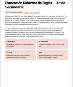 Un documento educativo en español titulado 