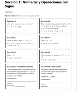 Plan de Atención al Rezago Matemáticas 1° Secundaria (NEM) | Cierre de Ciclo Escolar Mayo-Junio | Editable en Word con Evaluación Final 23 Página de examen titulada