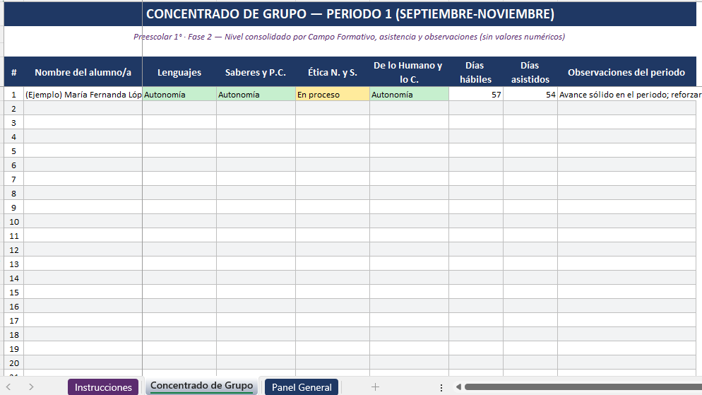 Paquete Integral del Docente NEM Preescolar 1° | Planeaciones, Evaluación y Seguimiento | Word y Excel Editables 11 Paquete Integral del Docente NEM Preescolar 1° | Planeaciones, Evaluación y Seguimiento | Word y Excel Editables - Image 11
