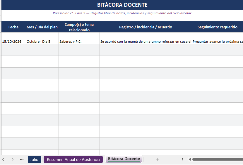 Paquete Integral del Docente NEM Preescolar 2° | Planeaciones, Evaluación y Seguimiento | Word y Excel Editables 11 Paquete Integral del Docente NEM Preescolar 2° | Planeaciones, Evaluación y Seguimiento | Word y Excel Editables - Image 11