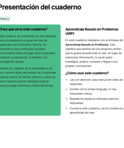 Un folleto educativo en español titulado 