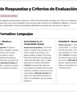 Planeaciones NEM 1° Primaria 2026-2027 Editables en Word | Proyectos, Evaluación Formativa y Ciclo Completo 23 Captura de pantalla de una sección del documento titulada