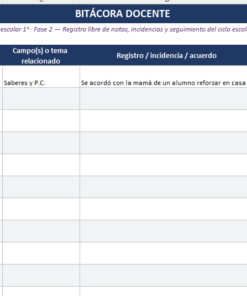 Paquete Integral del Docente NEM Preescolar 1° | Planeaciones, Evaluación y Seguimiento | Word y Excel Editables 26 Imagen 12 2