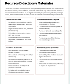 Un cuadro en español titulado 