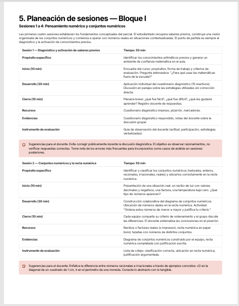 Planeaciones Didácticas Pensamiento Matemático I Bachillerato MCCEMS (Plan 2025) | Programa Analítico y Planeaciones Editables en Word 3 Planeaciones Didácticas Pensamiento Matemático I Bachillerato MCCEMS (Plan 2025) | Programa Analítico y Planeaciones Editables en Word - Image 3
