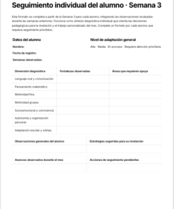 Kit Inicio de Ciclo Escolar 2026-2027 · 3° de Preescolar · Planeación Diagnóstica, Formatos Docentes y Cuaderno de Actividades Editable NEM 9 Imagen 2 166