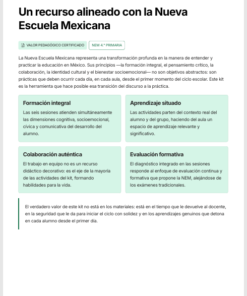 Kit para el Inicio del Ciclo Escolar NEM 2026-2027 4° Primaria | Integra, Diagnostica y Nivela | Clases listas para aplicar + PPT y Guías PDF 9 Imagen 2 170