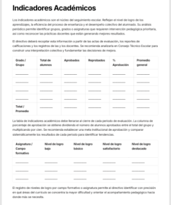 Seguimiento de Indicadores Escolares Editable en Word | Sistema para el Monitoreo y Evaluación de la Gestión Escolar 8 Imagen 2 177