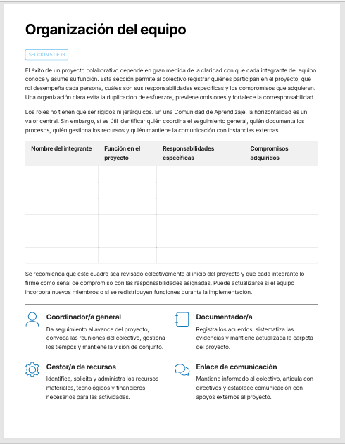 Planeador de Proyectos Colaborativos para Comunidades de Aprendizaje Editable en Word | Formatos para Diseñar, Gestionar y Evaluar Proyectos de Mejora Educativa 3 Planeador de Proyectos Colaborativos para Comunidades de Aprendizaje Editable en Word | Formatos para Diseñar, Gestionar y Evaluar Proyectos de Mejora Educativa - Image 3