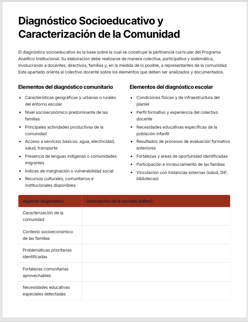 Programa Analítico Educación Preescolar NEM 2026-2027 Editable en Word | Basado en Programa Sintético Oficial SEP 3 Programa Analítico Educación Preescolar NEM 2026-2027 Editable en Word | Basado en Programa Sintético Oficial SEP - Image 3