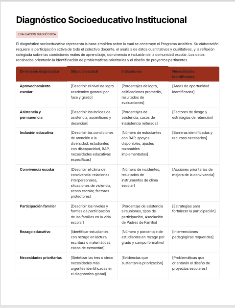Programa Analítico Educación Primaria NEM 2026-2027 Editable en Word | Fases 3, 4 y 5 Basado en Programas Sintéticos SEP 3 Programa Analítico Educación Primaria NEM 2026-2027 Editable en Word | Fases 3, 4 y 5 Basado en Programas Sintéticos SEP - Image 3