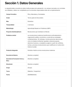 Planeaciones Interdisciplinarias NEM 3° Secundaria Ética, Naturaleza y Sociedades 2026-2027 | Todo el Ciclo Escolar Mes por Mes 9 Imagen 2 204