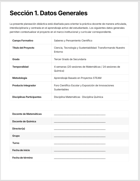 Planeaciones Interdisciplinarias NEM 3° Secundaria Saberes y Pensamiento Científico 2026-2027 | Todo el Ciclo Escolar Mes por Mes - Proyectos STEAM 3 Planeaciones Interdisciplinarias NEM 3° Secundaria Saberes y Pensamiento Científico 2026-2027 | Todo el Ciclo Escolar Mes por Mes - Proyectos STEAM - Image 3