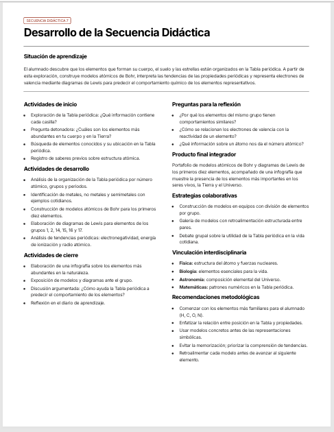 Secuencias Didácticas de Química 3° Secundaria | Recurso Integral para el Docente | NEM 2026-2027 | Word Editable 3 Secuencias Didácticas de Química 3° Secundaria | Recurso Integral para el Docente | NEM 2026-2027 | Word Editable - Image 3
