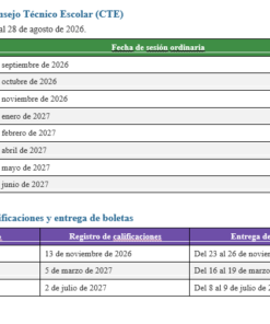 Agenda Docente Editable NEM 2026-2027 | Calendario Oficial SEP, Planeador Mensual, Registro de Incidencias y Seguimiento de PDA | Word y Excel Editable 6 Imagen 2 226