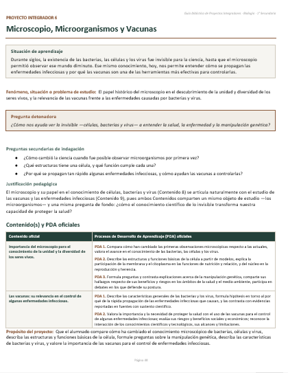 Proyectos Integradores de Biología 1° Secundaria | NEM 2026-2027 | Word Editable 3 Proyectos Integradores de Biología 1° Secundaria | NEM 2026-2027 | Word Editable - Image 3
