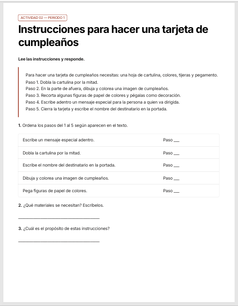 Cuadernillo de Comprensión Lectora 3.º de Primaria | NEM 2026-2027 | PDF + Word Editable 3 Cuadernillo de Comprensión Lectora 3.º de Primaria | NEM 2026-2027 | PDF + Word Editable - Image 3