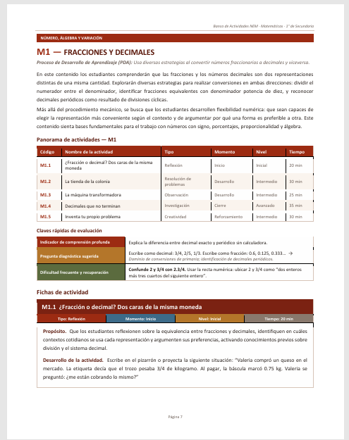 Banco de Actividades NEM Matemáticas 1° de Secundaria 2026-2027 | Recurso Integral para el Docente | Word Editable 3 Banco de Actividades NEM Matemáticas 1° de Secundaria 2026-2027 | Recurso Integral para el Docente | Word Editable - Image 3