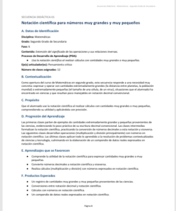 Secuencias Didácticas para Matemáticas Segundo Grado de Secundaria | Planeaciones NEM 2026-2027 | Word Editable 8 Imagen 2 278