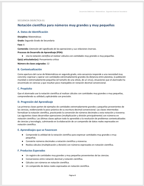 Secuencias Didácticas para Matemáticas Segundo Grado de Secundaria | Planeaciones NEM 2026-2027 | Word Editable 3 Secuencias Didácticas para Matemáticas Segundo Grado de Secundaria | Planeaciones NEM 2026-2027 | Word Editable - Image 3