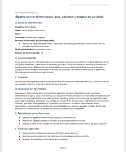 Secuencias Didácticas para Matemáticas Tercer Grado de Secundaria | Planeaciones NEM 2026-2027 | Word Editable 8 Imagen 2 283
