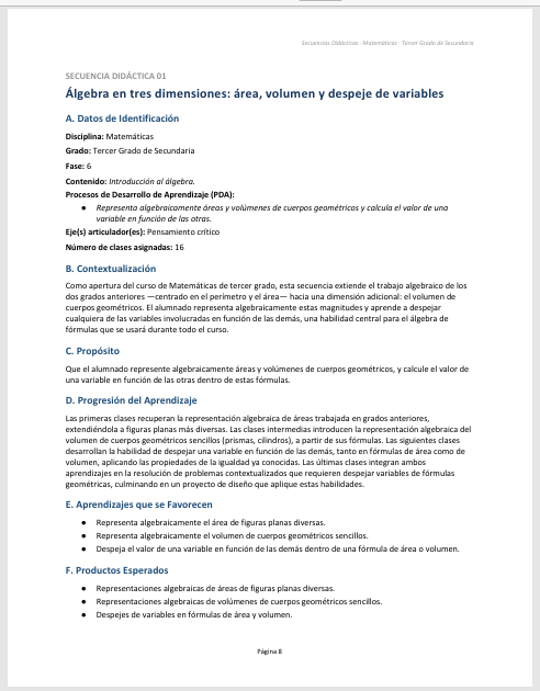 Secuencias Didácticas para Matemáticas Tercer Grado de Secundaria | Planeaciones NEM 2026-2027 | Word Editable 3 Secuencias Didácticas para Matemáticas Tercer Grado de Secundaria | Planeaciones NEM 2026-2027 | Word Editable - Image 3