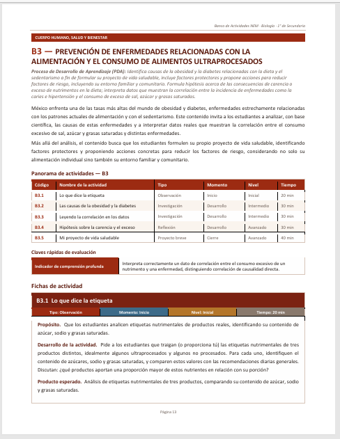 Banco de Actividades NEM Biología 1° de Secundaria 2026-2027 | Recurso Integral para el Docente | Word Editable 3 Banco de Actividades NEM Biología 1° de Secundaria 2026-2027 | Recurso Integral para el Docente | Word Editable - Image 3