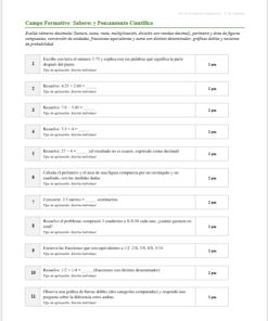 Kit de Evaluación Diagnóstica NEM 5° de Primaria 2026-2027 | 4 Herramientas para Evaluar y Atender el Rezago | Word y Excel Editable 9 Imagen 2 297