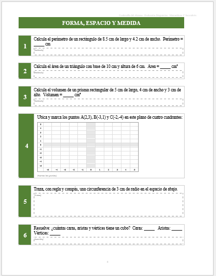 Kit de Evaluación Diagnóstica NEM Matemáticas 1° de Secundaria 2026-2027 | 4 Herramientas para Evaluar y Atender el Rezago | Word y Excel Editable 3 Kit de Evaluación Diagnóstica NEM Matemáticas 1° de Secundaria 2026-2027 | 4 Herramientas para Evaluar y Atender el Rezago | Word y Excel Editable - Image 3