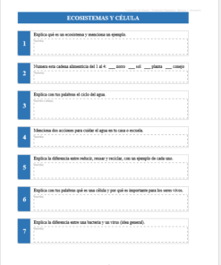 Kit de Evaluación Diagnóstica NEM Biología 1° de Secundaria 2026-2027 | 4 Herramientas para Evaluar y Atender el Rezago | Word y Excel Editable 9 Imagen 2 300