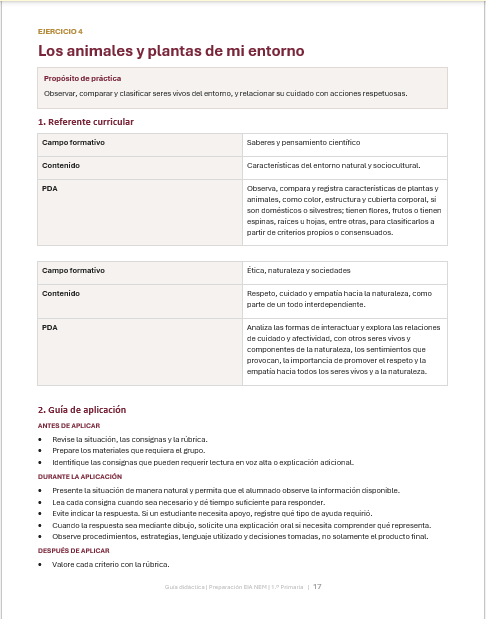 Cuadernillo de Preparación para EIA NEM 1.º Primaria 2026-2027 | Guía Docente, Rúbricas y Mapa Curricular | Word Editable 3 Cuadernillo de Preparación para EIA NEM 1.º Primaria 2026-2027 | Guía Docente, Rúbricas y Mapa Curricular | Word Editable - Image 3