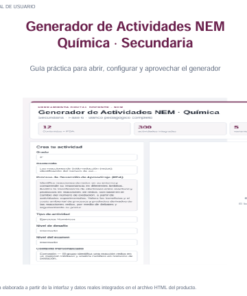 Generador de Actividades NEM Química 3er Grado Secundaria 2026-2027 | 5 Tipos de Actividad + Examen | Word Editable 8 Imagen 2 329