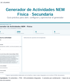 Generador de Actividades NEM Física 2° Grado Secundaria 2026-2027 | 5 Tipos de Actividad + Examen | Word Editable 8 Imagen 2 330