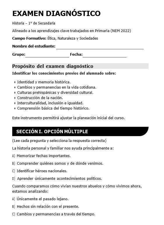 Historia 1° Secundaria Planeación Premium Anual 4 Historia 1° Secundaria Planeación Premium Anual - Image 4