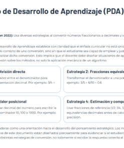 Captura de pantalla de un documento educativo español titulado 