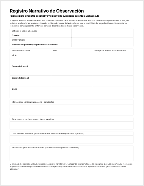 Instrumentos para Observación de Clase Editables en Word | Formatos para Acompañamiento y Evaluación Docente 4 Instrumentos para Observación de Clase Editables en Word | Formatos para Acompañamiento y Evaluación Docente - Image 4